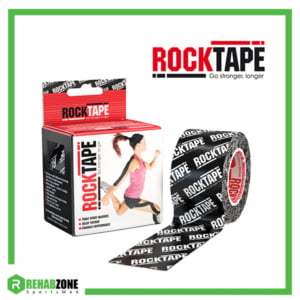 ROCKTAPE 5cm x 5m Black Logo