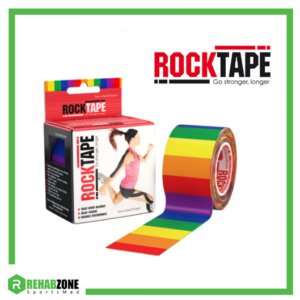 RockTape Kinesiology Tape 5cm x 5m Rainbow Frame Rehabzone Singapore