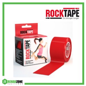 RockTape Kinesiology Tape 5cm x 5m Red Frame Rehabzone Singapore