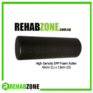 REHABZONE EPP Foam Roller / 45cm(L) x 15cm(D) / Black
