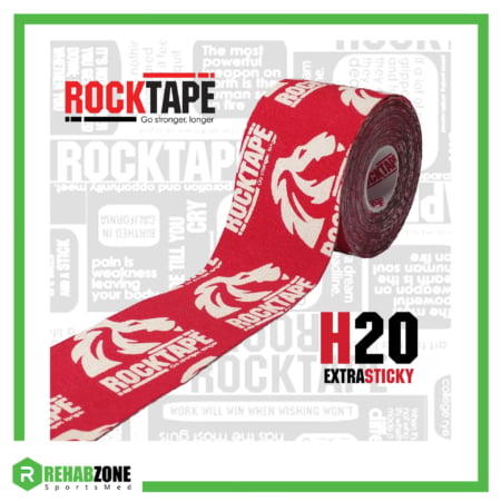 RockTape H2O Kinesiology Tape 5cm x 5m Red Lion Frame Rehabzone Singapore