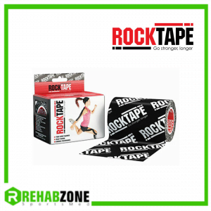 ROCKTAPE 10cm x 5m  Standard Black Logo