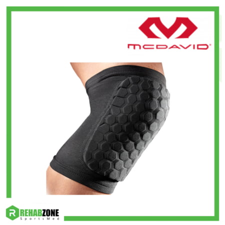 McDavid 6440 Hex™ Knee Elbow Shin Pads (Black) Frame Rehabzone Singapore