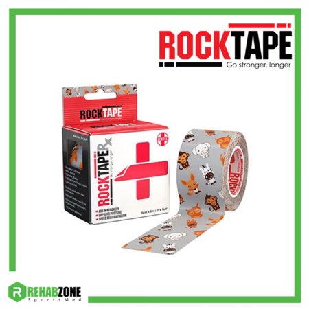 RockTape Rx Kinesiology Tape 5cm x 5m Animals Frame Rehabzone Singapore