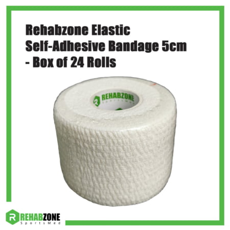 Rehabzone Elastic Self-Adhesive Bandage 5cm Box of 24 Rolls Rehabzone Singapore