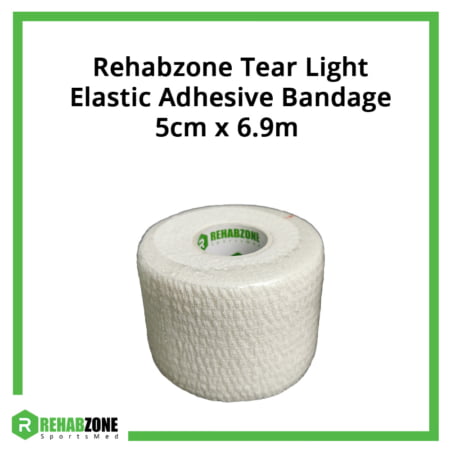 Rehabzone Tear Light Elastic Self-Adhesive Bandage 5cm x 6.9m Frame Rehabzone Singapore