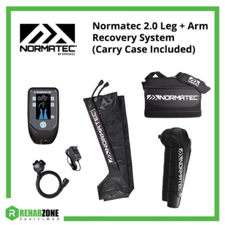 Normatec 2.0 Leg + Arm Recovery System Carry Case Included Frame Rehabzone Singapore