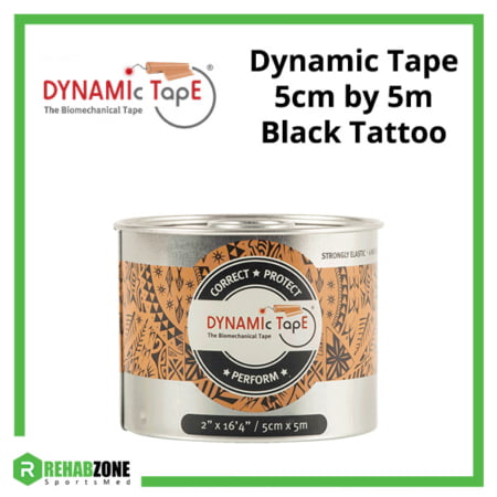 Dynamic Tape 5cm x 5m Black Tattoo Frame Rehabzone Singapore