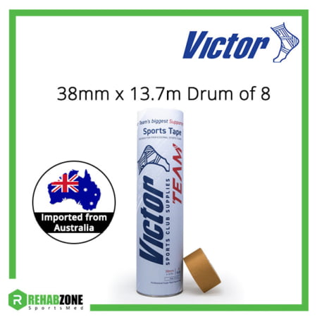 Victor Team Rigid Tape 38mm x 13.7m Drum of 8 Frame Rehabzone Singapore