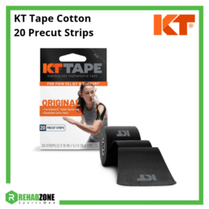KT Tape Cotton (20 Precut Strips) Black