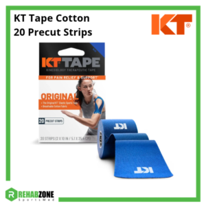 KT Tape Cotton (20 Precut Strips) Blue
