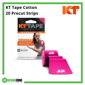 KT Tape Cotton (20 Precut Strips) Pink
