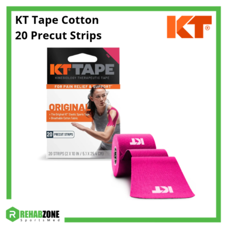 KT Tape Cotton (20 Precut Strips) Pink